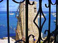 View of the Historic Mill in St. Croix U.S. Virgin Islands from Club Comanche